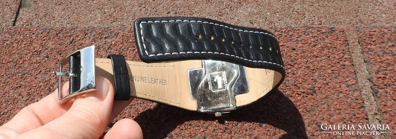 Adidas wristwatch with original leather strap