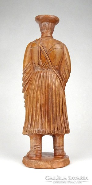 1D917 Jelzett Homolya csikóslegény kerámia szobor 25 cm