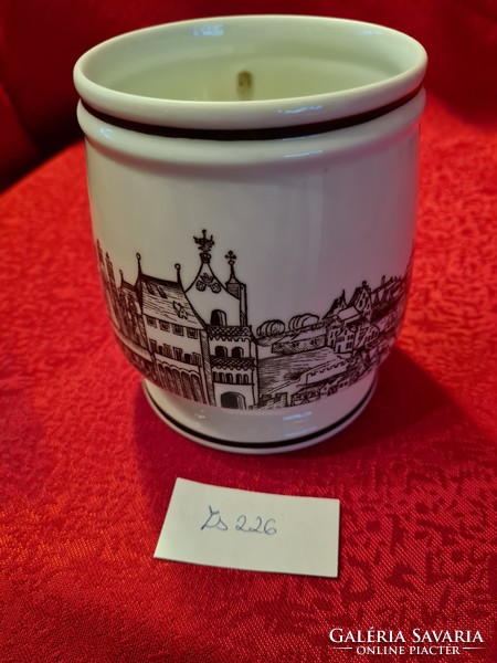 Hollóházi cityscape mug 12 cm