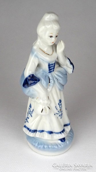 1D907 Régi porcelán nő figura 15.5 cm