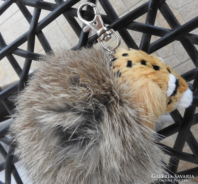 Fur dog keychain