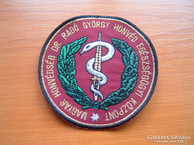 Mh dr. György Radó military health center arm mark # + zs