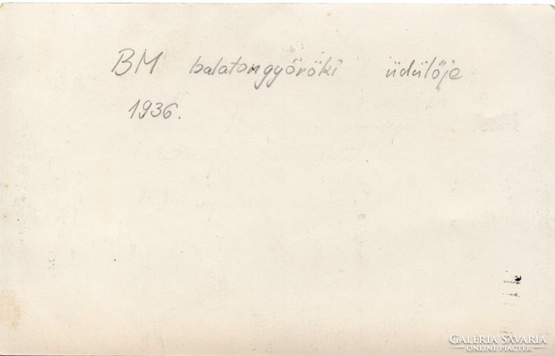 1936 Balatongyörök BM üdülő