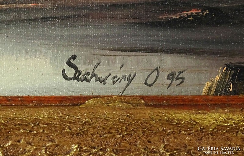 1D946 XX. századi festő : Menedékház a Kárpátok lábánál