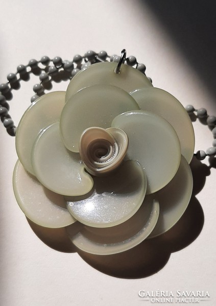 Flower petal, pendant with necklace!
