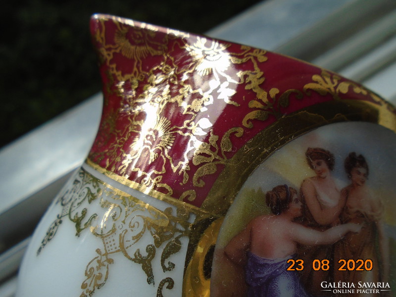 With gold brocade pattern, mythological scene, imperial bend cream embossed sword arm insignia