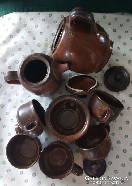 Japanese style coffee set Bartha István ceramics
