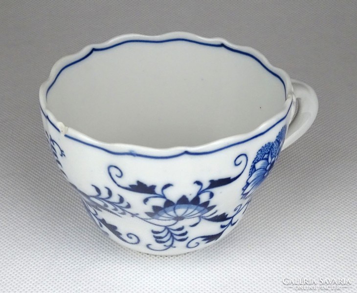 1E069 Antik Meisseni hagymamintás kék fehér csésze magában