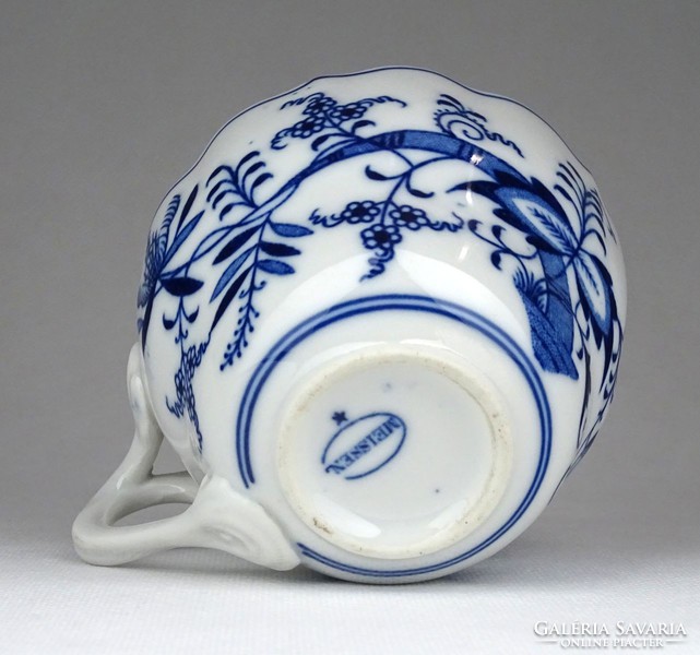 1E069 Antik Meisseni hagymamintás kék fehér csésze magában