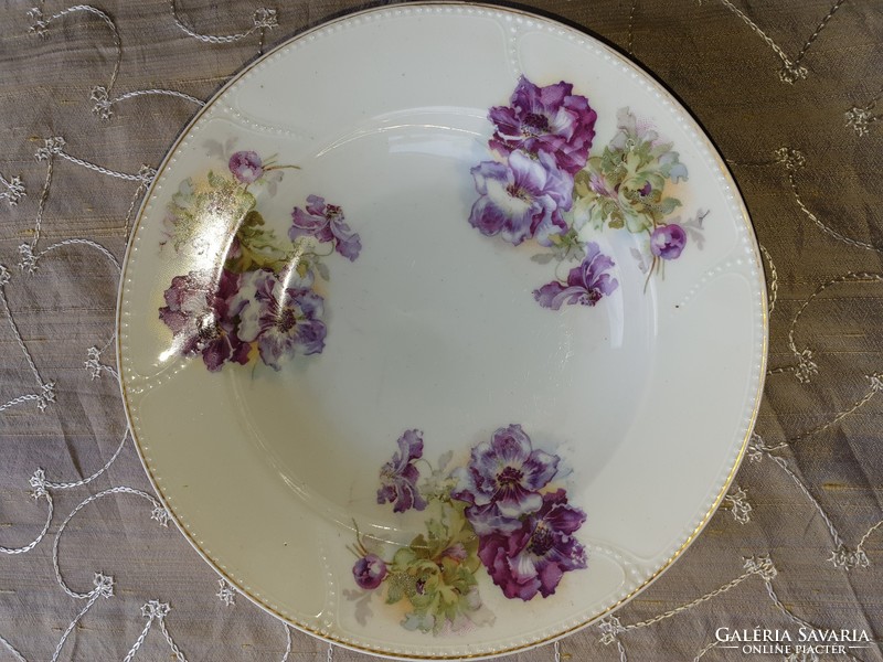 Old beaded violet plates