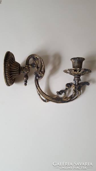 Antique Art Nouveau, copper candlestick wall arm
