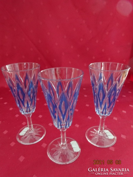 French crystal glass, blue, vmc reim. He has!