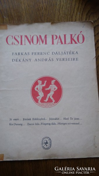 Antique sheet music package 6 pieces - bastyasétány 77, the dove, pajace-prologue, ó sole mio, csinom palkó, handel, gluck