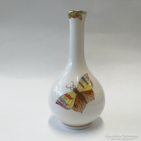 Herendi Viktória Mini Porcelán Váza. 8.5 cm