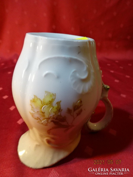 Antique Czech porcelain milk spout with 2440 print. He has!