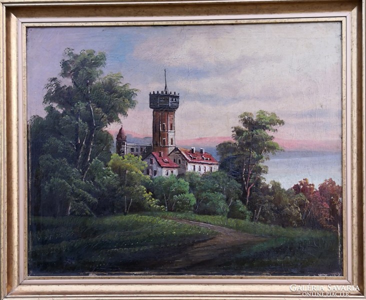 Fk/062 - unknown painter - lakeside watchtower