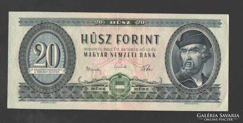 20 Forint 1962. Ef !! Beautiful!! Rare!!