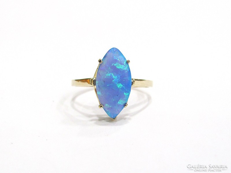 Opál köves, arany gyűrű (K-Au96220)
