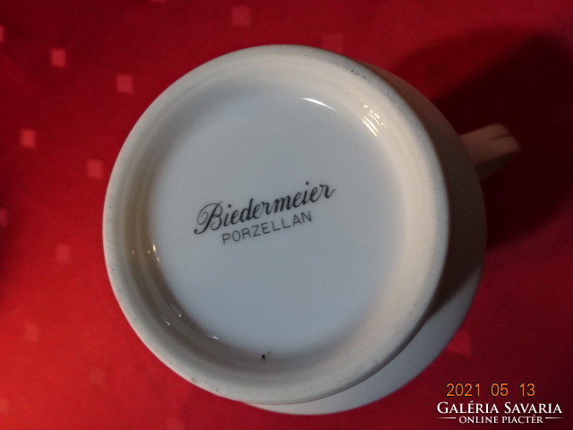 Biedermeier porcelán, antik tejkiöntő arany szegéllyel. Vanneki!