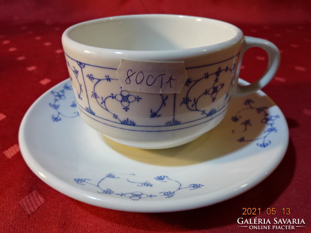 Blue - line kobaldblau handdek oriert porcelain teacup + placemat. He has!
