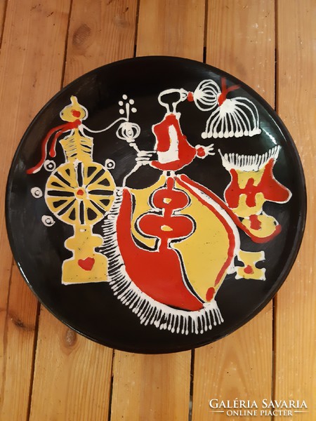 Iparművész kerámia tányér