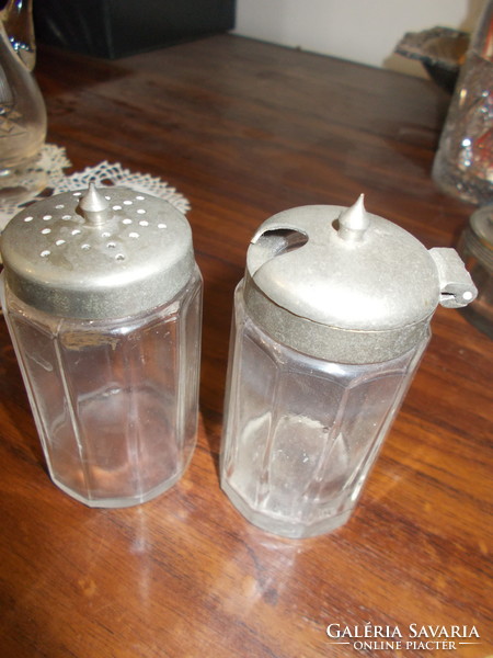 Kitchen apothecary salt and pepper shaker
