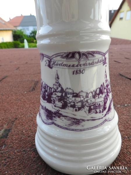 Alföldi porcelán sörös kupa - korsó - Hódmezővásárhely tájképével