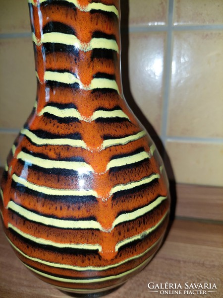 Kerámia csíkos  váza 30 cm