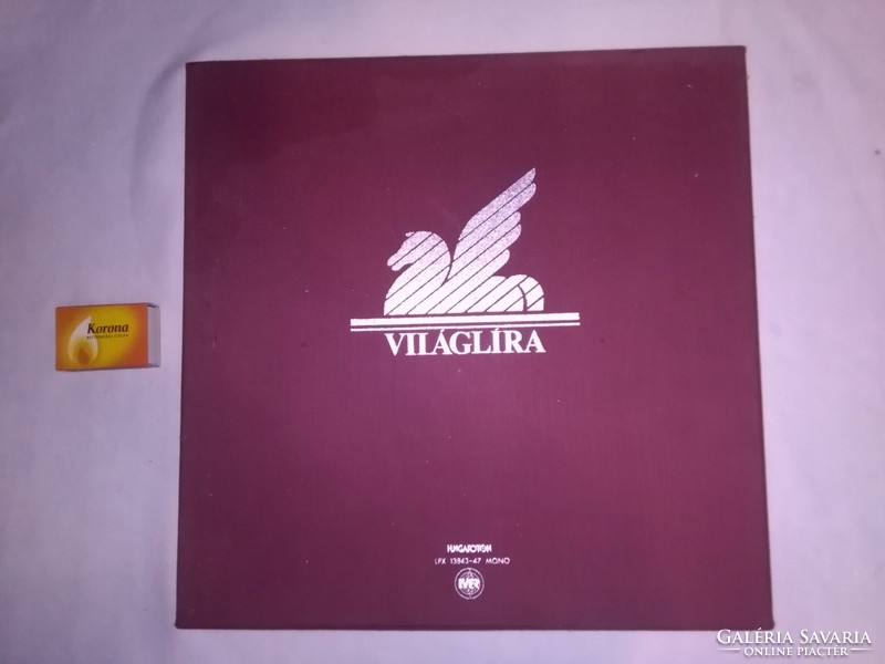 VILÁGLÍRA  LP - verses öt lemezes album - bakelit lemez