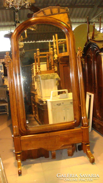 Neobaroque large standing mirror.