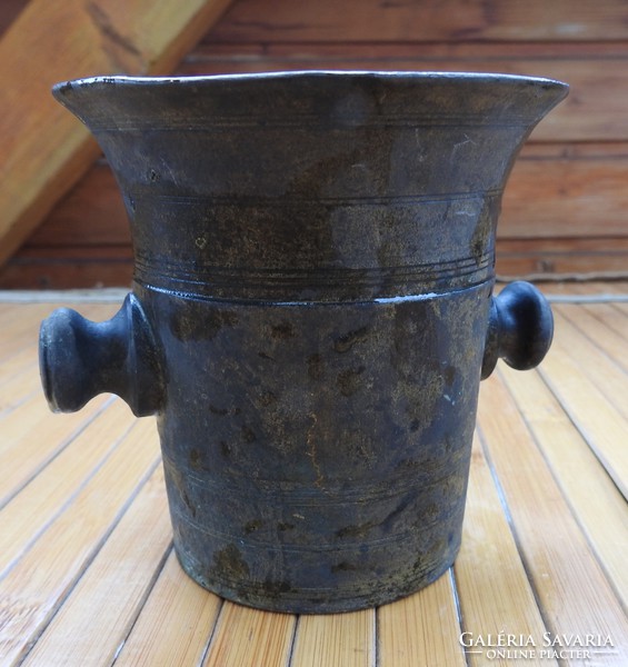 Antique mortar and pestle