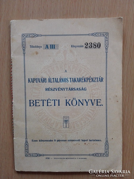 Betétkönyv  1946