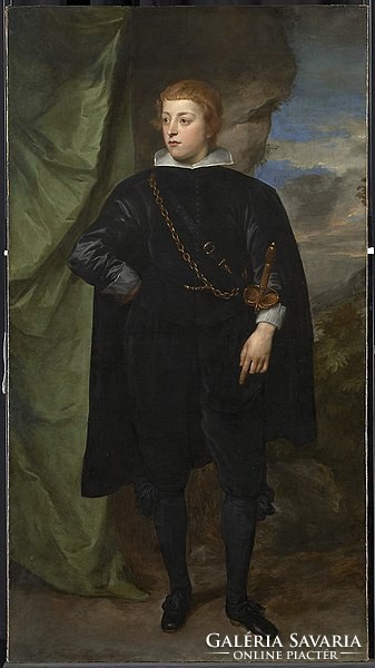 Van Dyck után Rupert von der Pfalz herceg  portréja,nagy méretű festmény