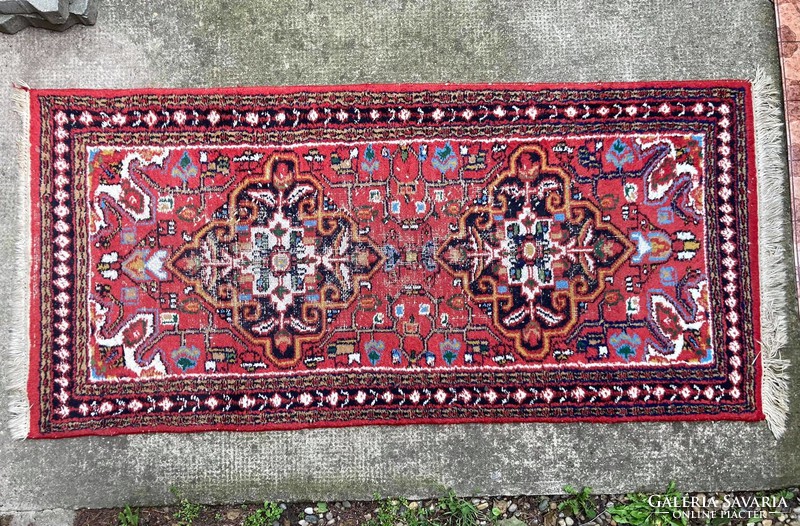 Hand-knotted Indian rug