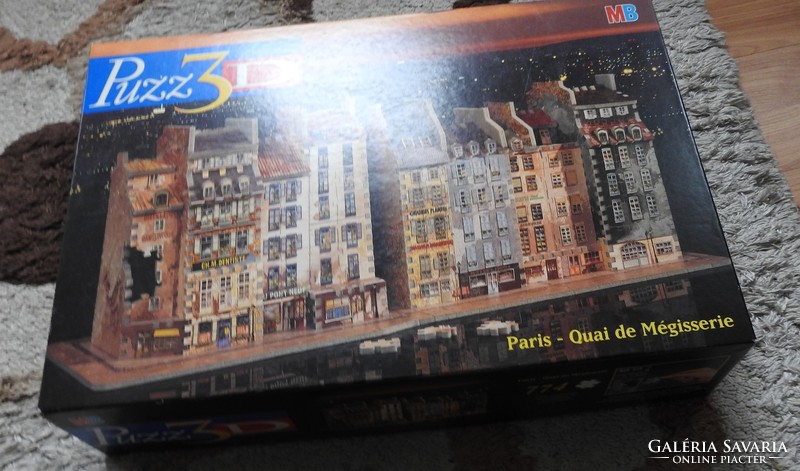 Puzz 3d paris - quai de megisserie (774 pcs) puzzle 700mm long by hasbro