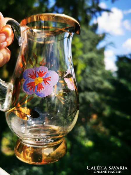 Gilded flower jug