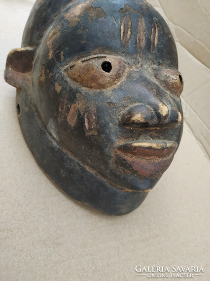 Antik afrikai yoruba népcsoport maszk Nigéria fal 21. 4033
