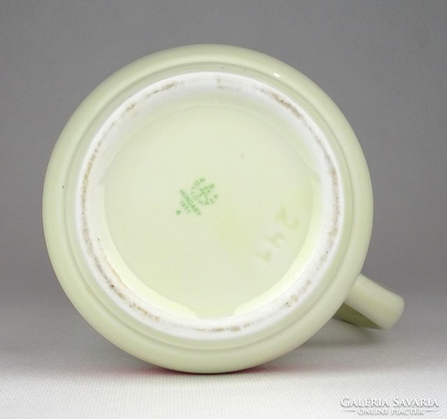 1E723 Hollóházi kalocsai mintás porcelán söröskorsó 15 cm