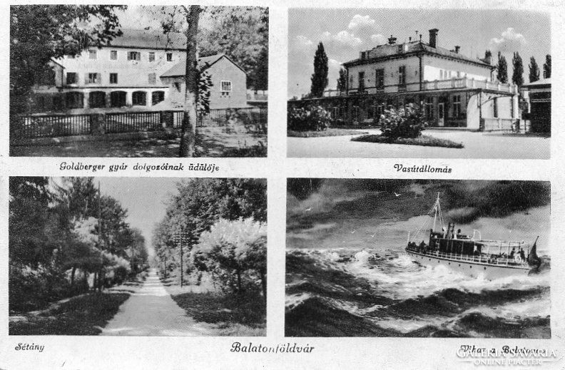 Ba - 133 panoramas of the Balaton region in the middle of the 20th century. Balatonföldvár, details