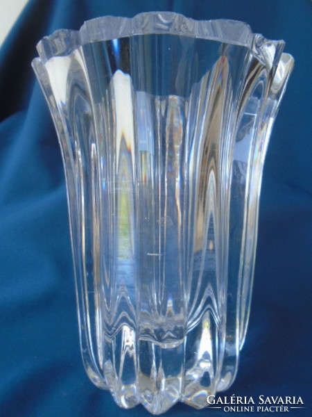 Josef hoffmann - moser ?Art deco glass vase weighs almost 3.5 kg