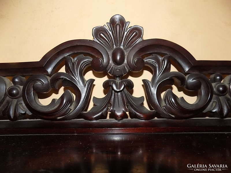 Chippendalle crown secretary, elegant mahogany superstructure desk