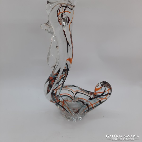 Muranoi üveg kakas figura