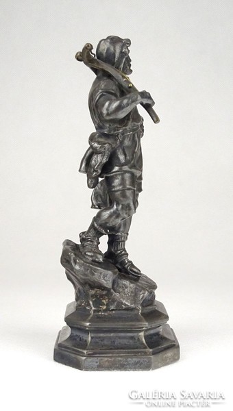 1E861 Antik jelzett ezüstözött WMF Tell Vilmos nyílpuskás szobor 15 cm