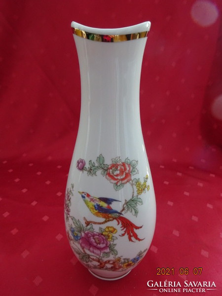 Hollóház porcelain, bird vase, height 24.5 cm. He has!