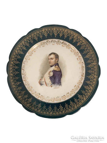 Portrait of Napoleon on dish, France 19th century
