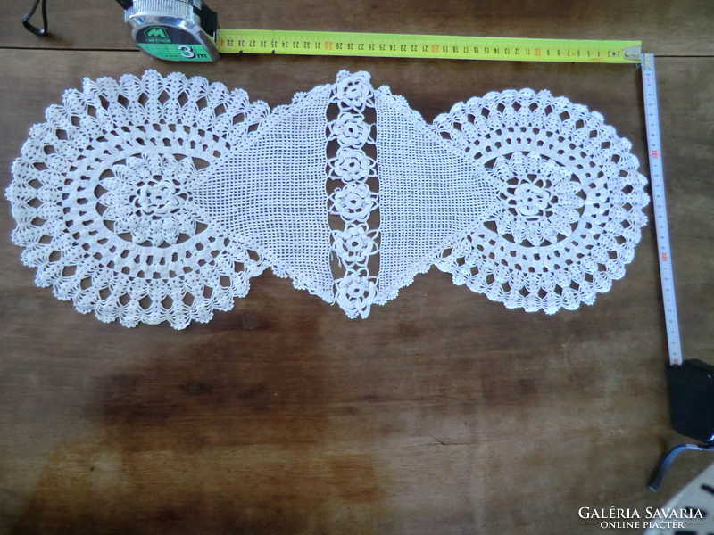 Unique shape lace 60x25 cm tablecloth in a larger size for the table on the chest of drawers