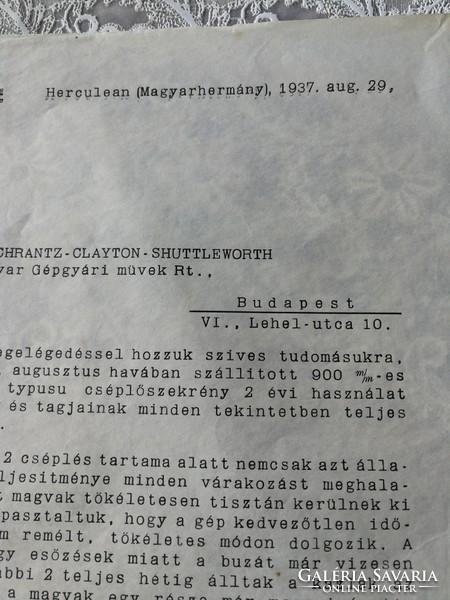 HOFHERR - SCHRANTZ - CLAYTON - SHUTTLEWORTH LEVÉL  1937