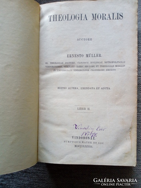 Ernesto Müller: Theologia moralis II-III. kötet