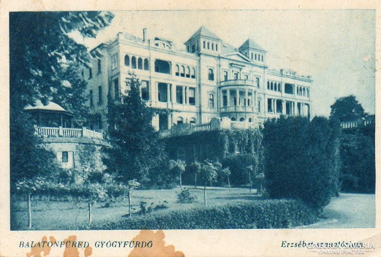 Ba - 153 panorama of the Balaton region in the middle of the 20th century. Erzsébet sanatorium of Balatonfüred (karinger)