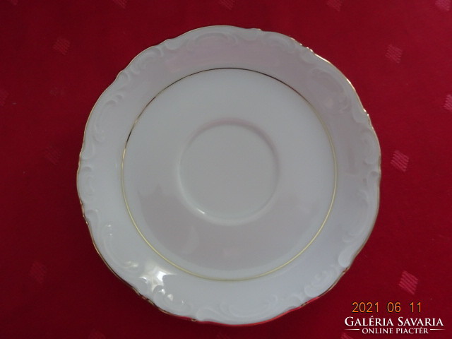 Mitterteich bavaria German porcelain quality teacup coaster, diameter 14.5 cm. He has!